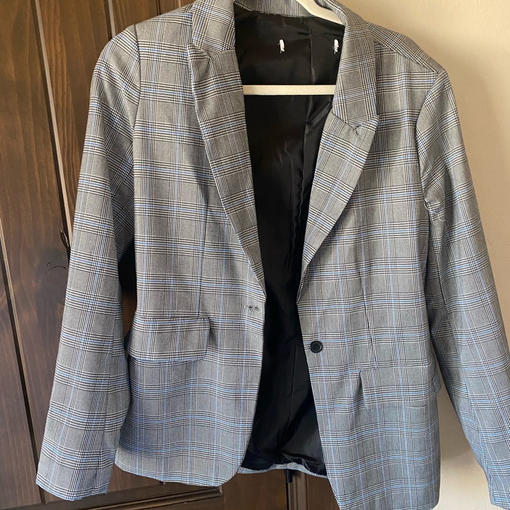Plaid Blazer